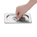 Couvercle GN 1/9 inox Vogue — K997