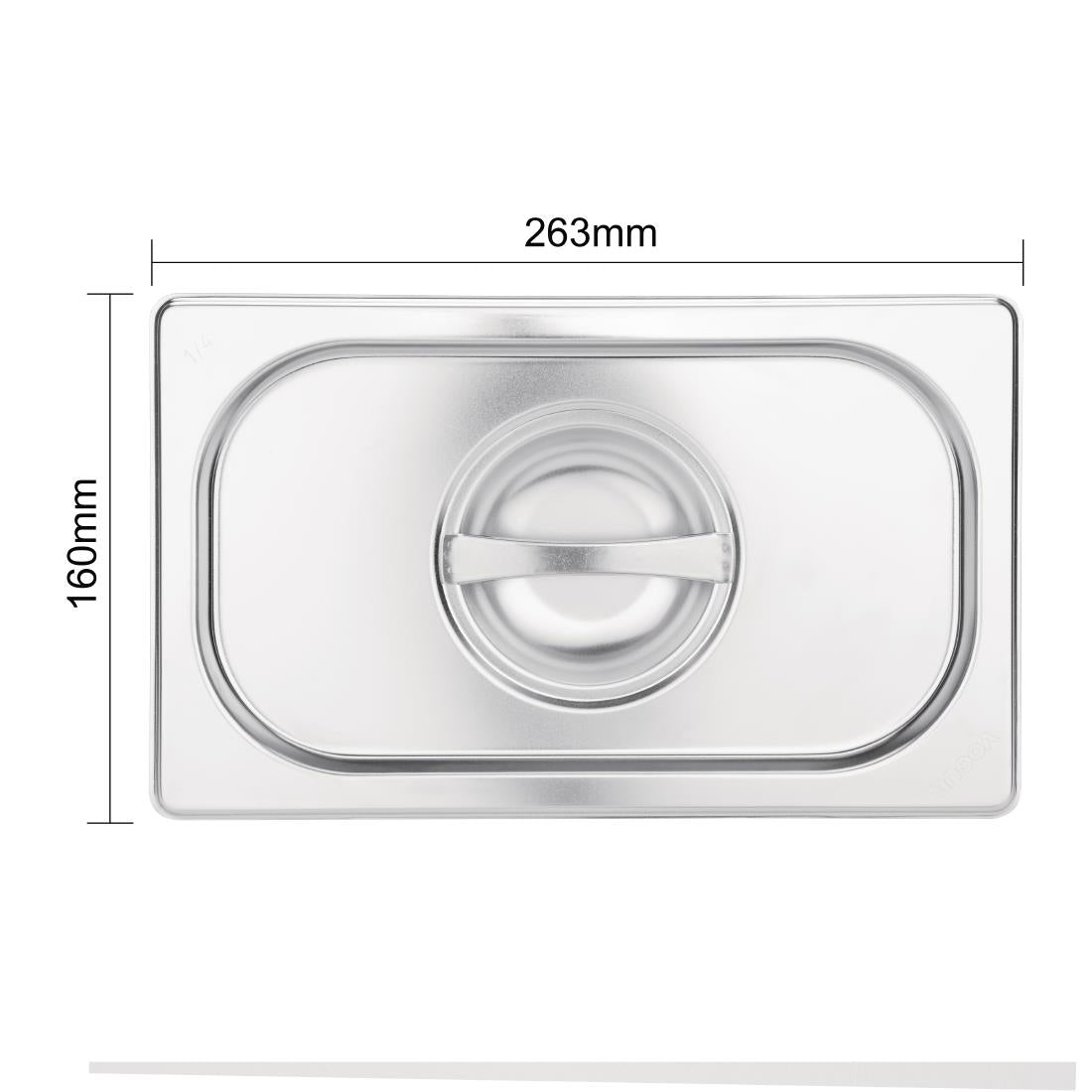 Couvercle GN 1/9 inox Vogue — K997