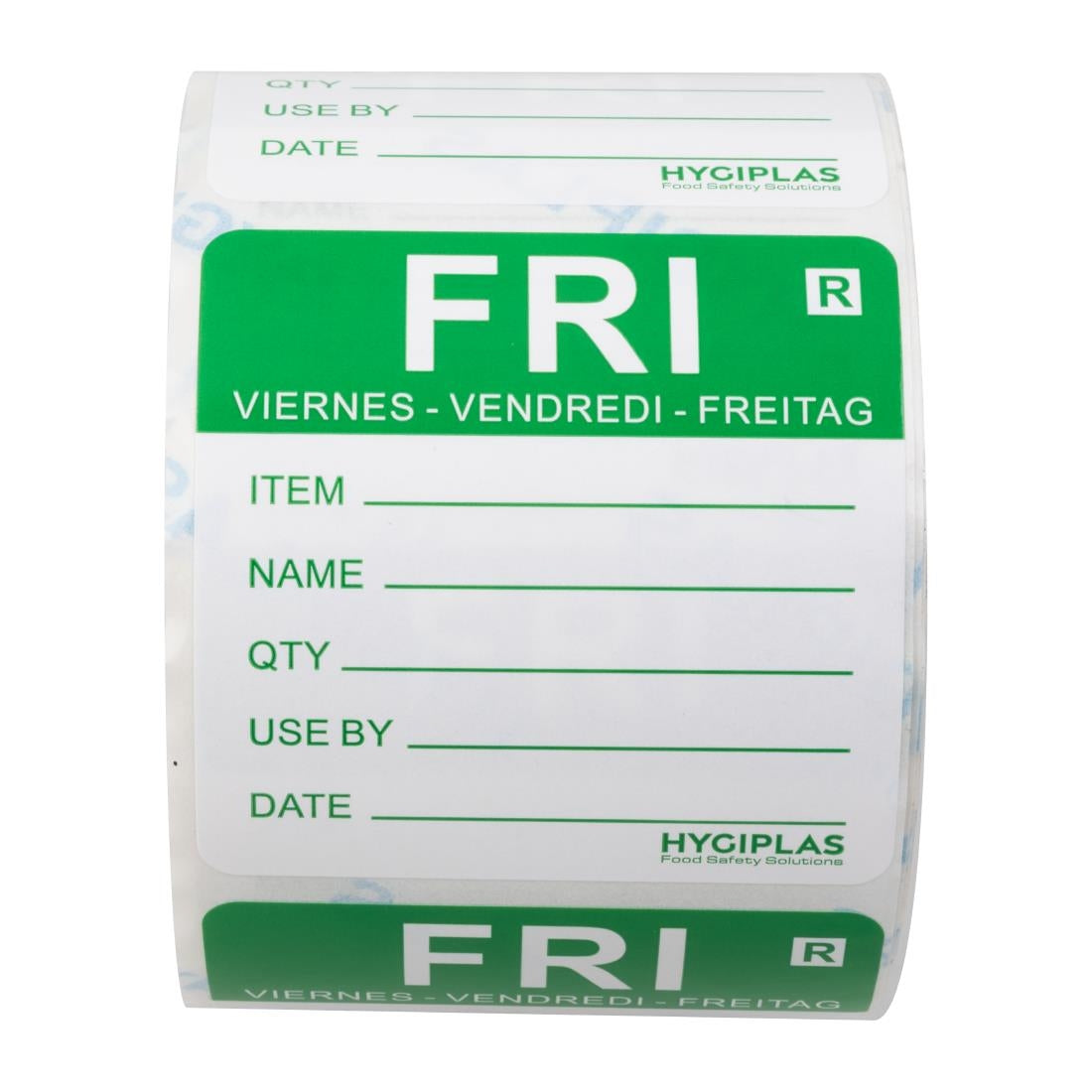 Etiquette amovible Hygiplas jour de la semaine Vendredi (lot de 500) — L070