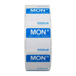 Etiquettes alimentaires code couleur bleu Hygiplas lundi 24mm (lot de 1000) — L931