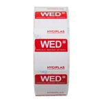 Etiquettes alimentaires code couleur rouge Hygiplas mercredi 24mm (lot de 1000) — L933