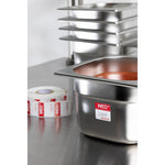 Etiquettes alimentaires code couleur rouge Hygiplas mercredi 24mm (lot de 1000) — L933