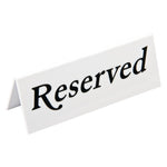 Chevalets de table en plastique Olympia "Reserved" (lot de 10) — L988