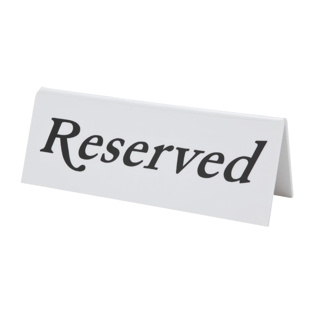 Chevalets de table en plastique Olympia "Reserved" (lot de 10) — L988