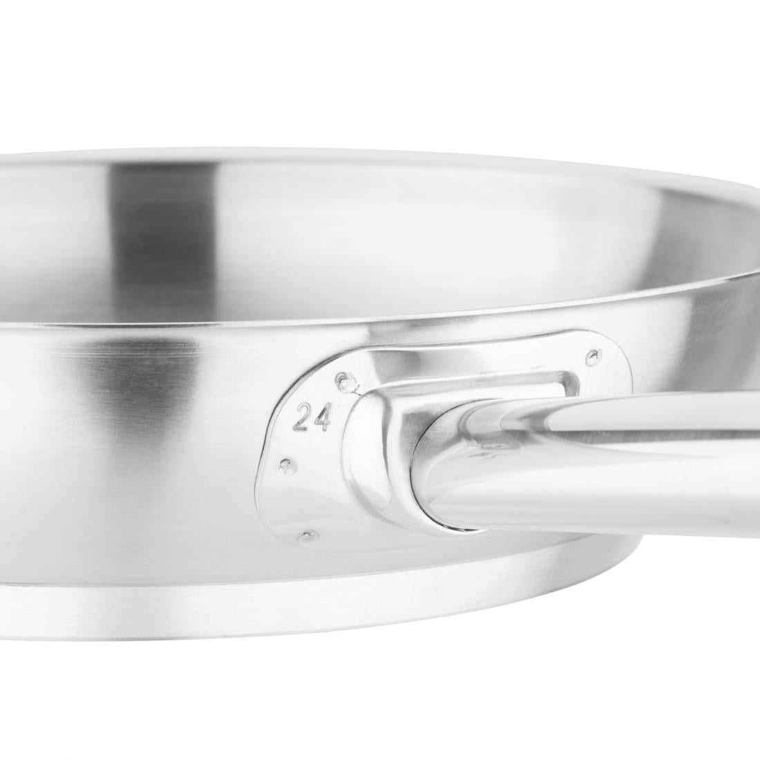 Poêle induction en acier inoxydable Vogue 240mm — M925