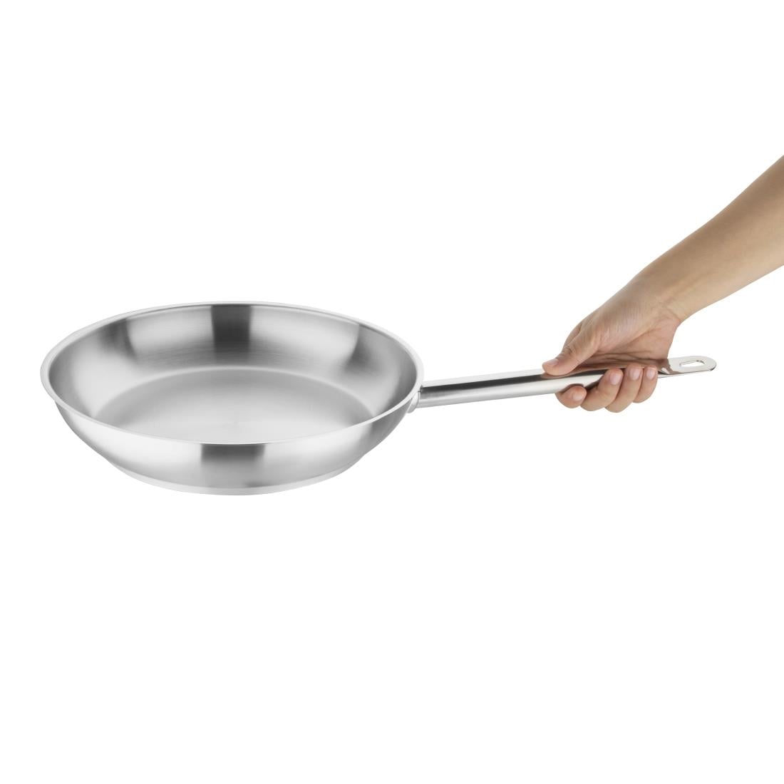 Poêle induction en acier inoxydable Vogue 280mm — M926