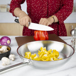 Poêle induction en acier inoxydable Vogue 280mm — M926