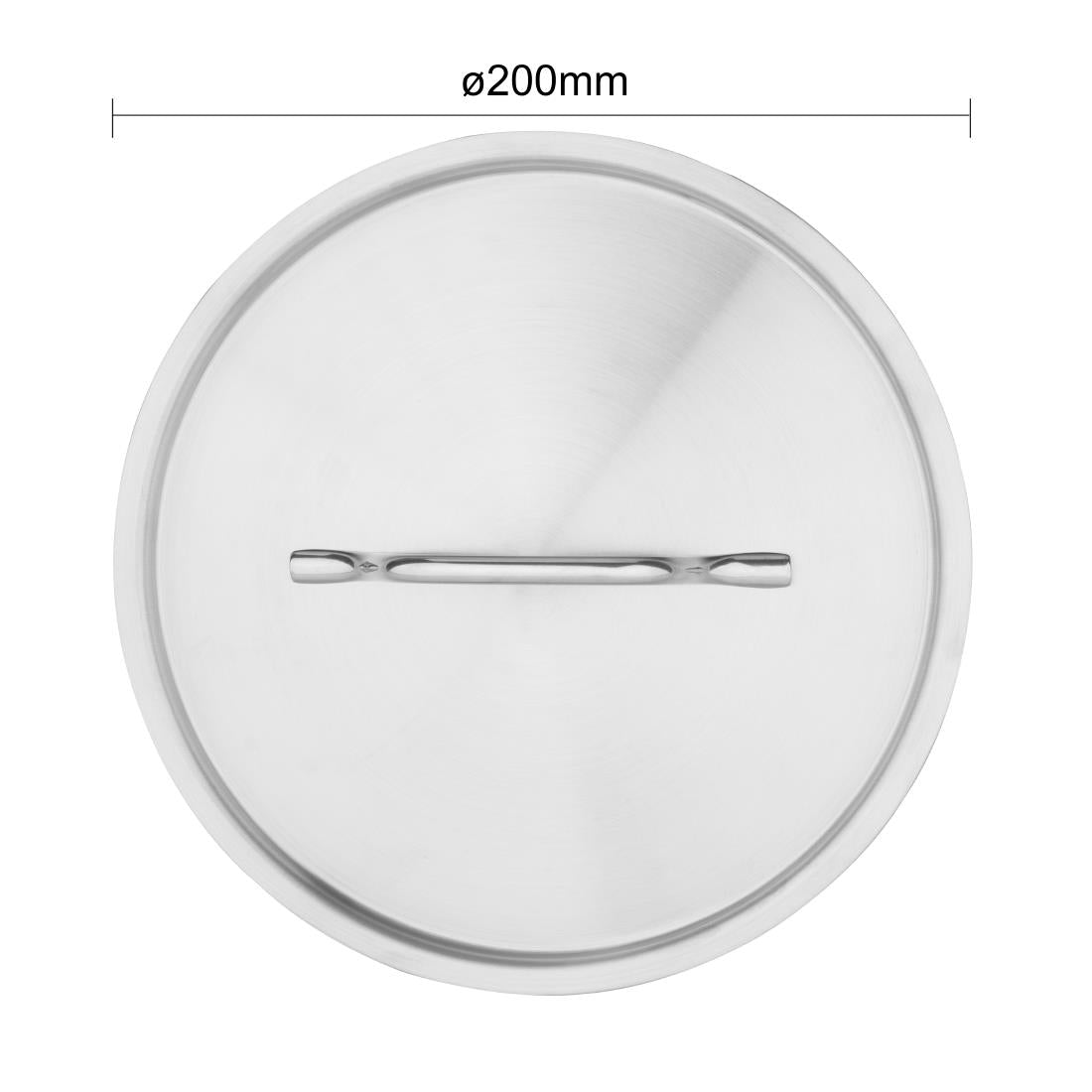Couvercle en acier inoxydable Vogue 200mm — M949