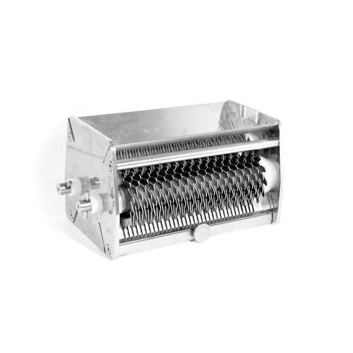 Lavasteengrill, 1/2 module, ’dubbelzijdige’ gietijzeren grill
