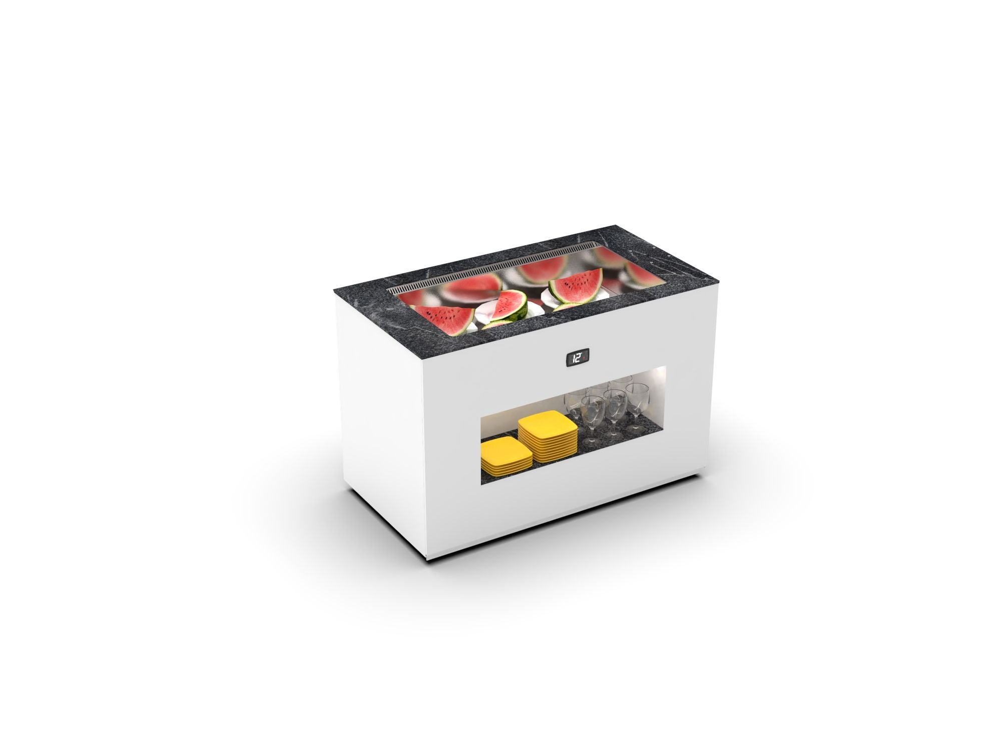 Buffet Réfrigéré de Base – Froid Ventilé 150 mm – Série BUF150F – 1300x700x875 mm
