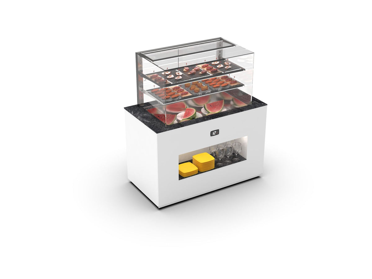 Sayl Vision Gekoelde Buffetkast – 150 mm Geventileerde Koeling – BUF150FV / BUF150FV-T Serie