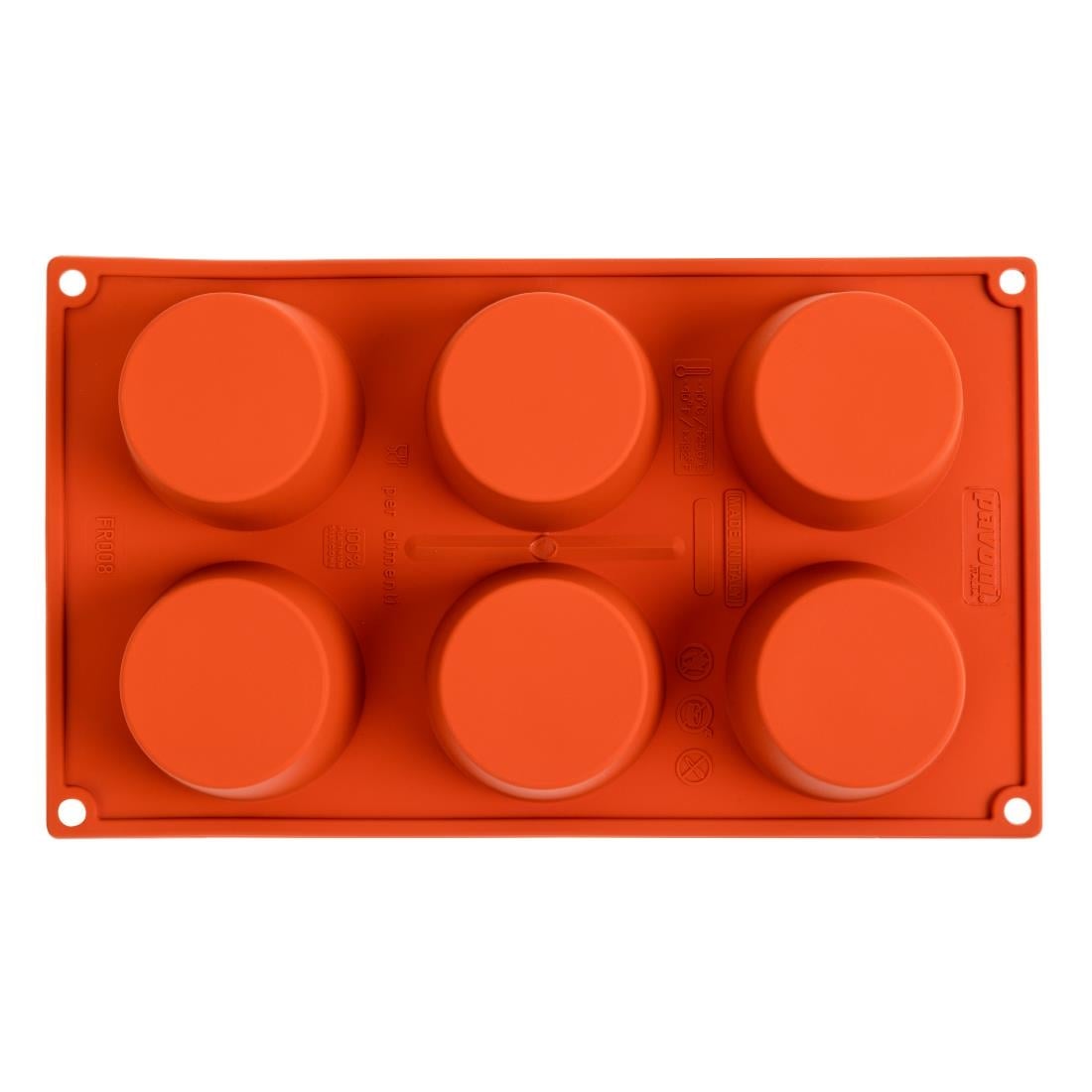 Plaque 6 muffins en silicone Pavoni Formaflex — N933