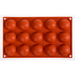 Plaque 15 demi-sphères en silicone Pavoni Formaflex — N936