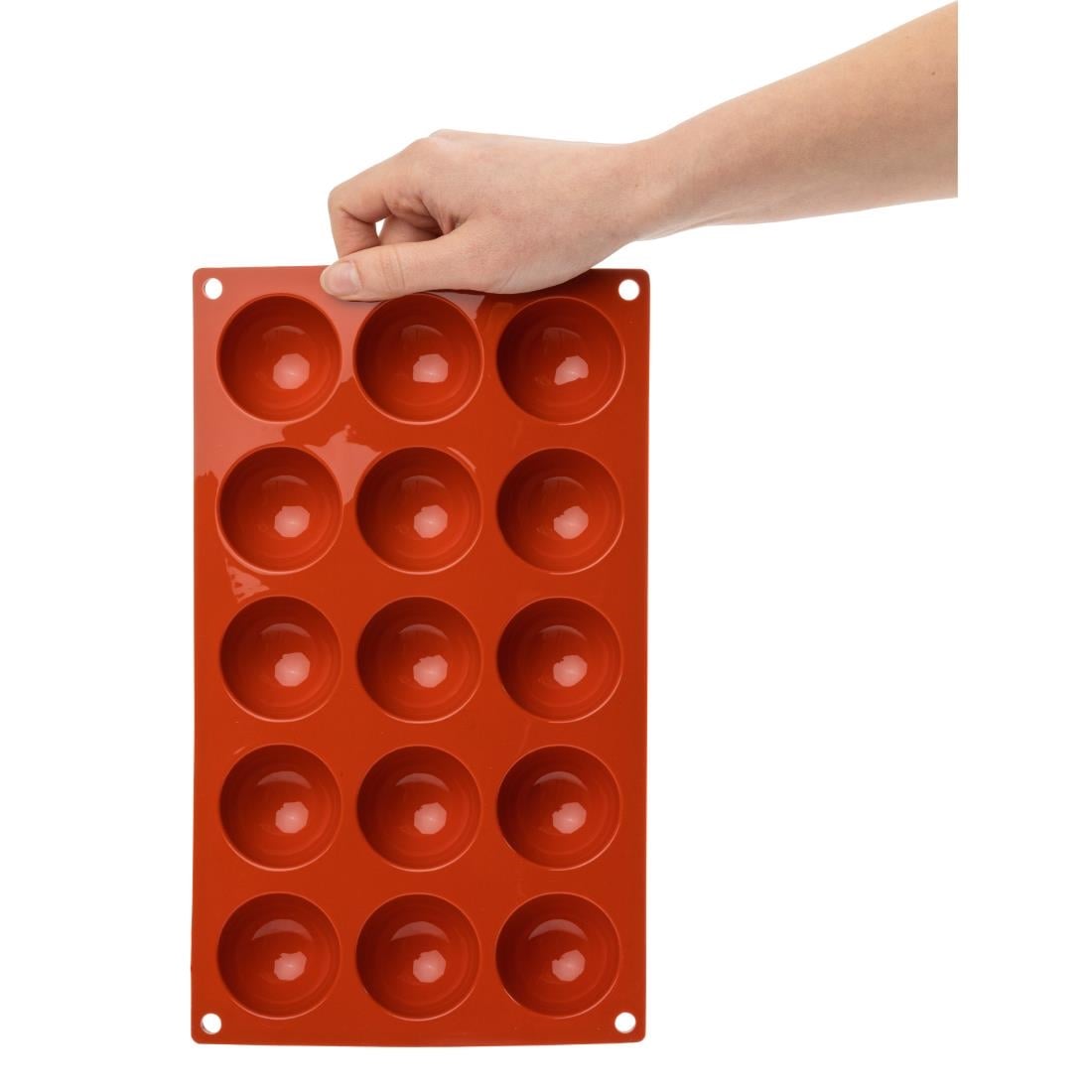 Plaque 15 demi-sphères en silicone Pavoni Formaflex — N936