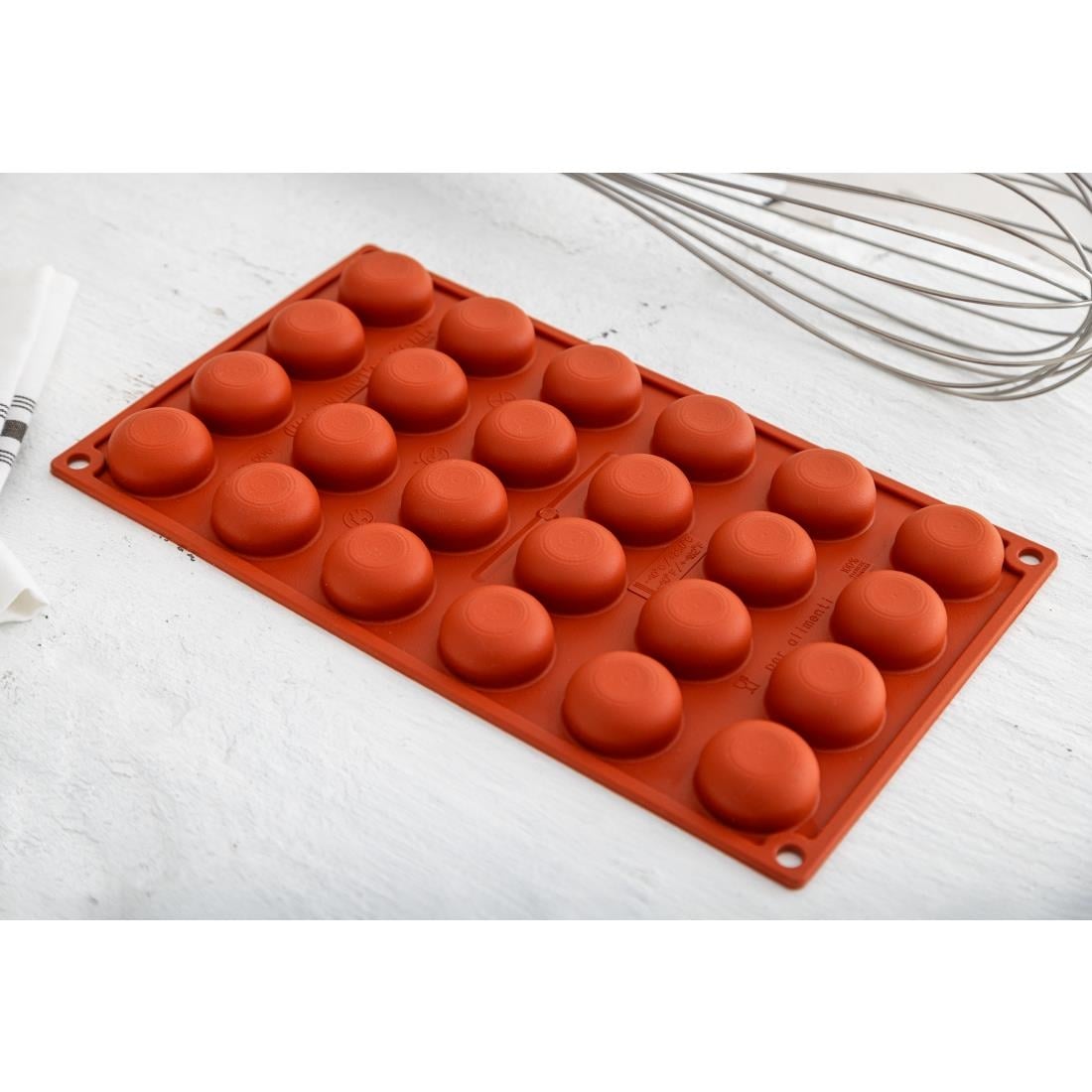 Plaque 24 pomponnettes en silicone Pavoni Formaflex — N940
