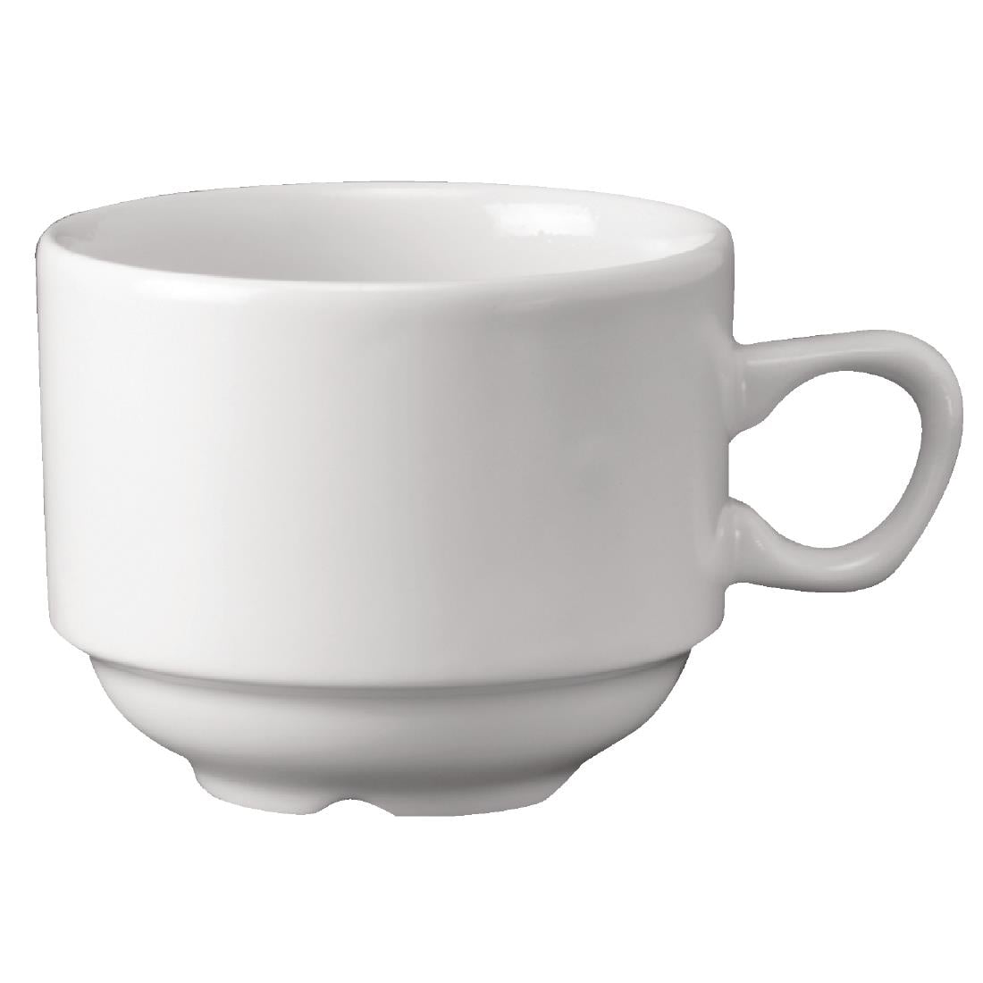 Tasses à thé empilables Nova Churchill Whiteware 213ml (lot de 24) — P271