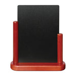 Ardoise de table Securit finition acajou 280 x 200mm — P486