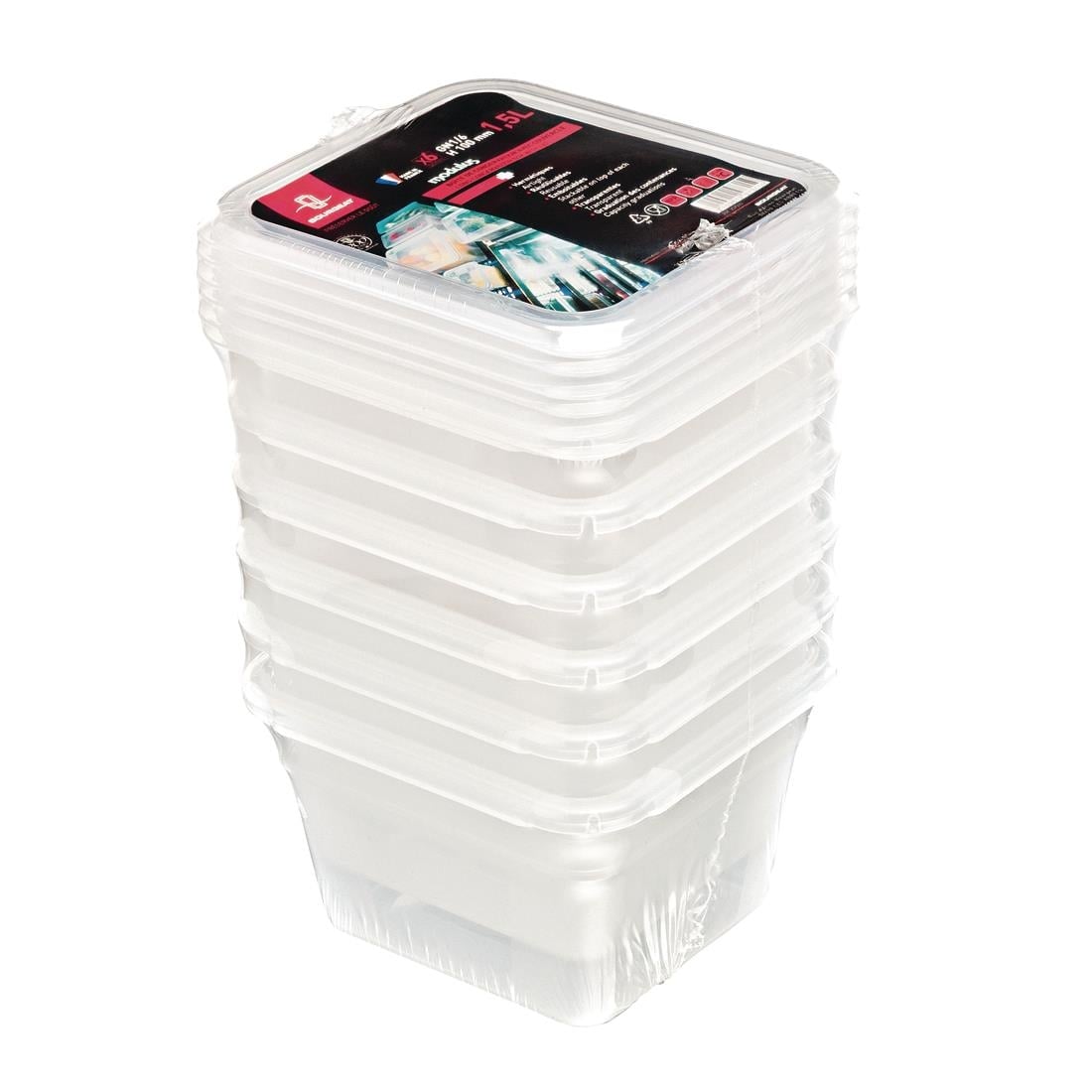 Boîte de stockage GN1/6 Matfer Bourgeat Modulus utilisation intensive 2L (lot de 6) — P616
