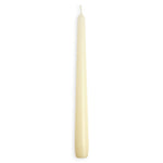 Bougies effilées Bolsius 254 mm ivoire (lot de 100) — P962