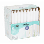 Bougies bistro Bolsius 177mm blanches (lot de 45) — P963
