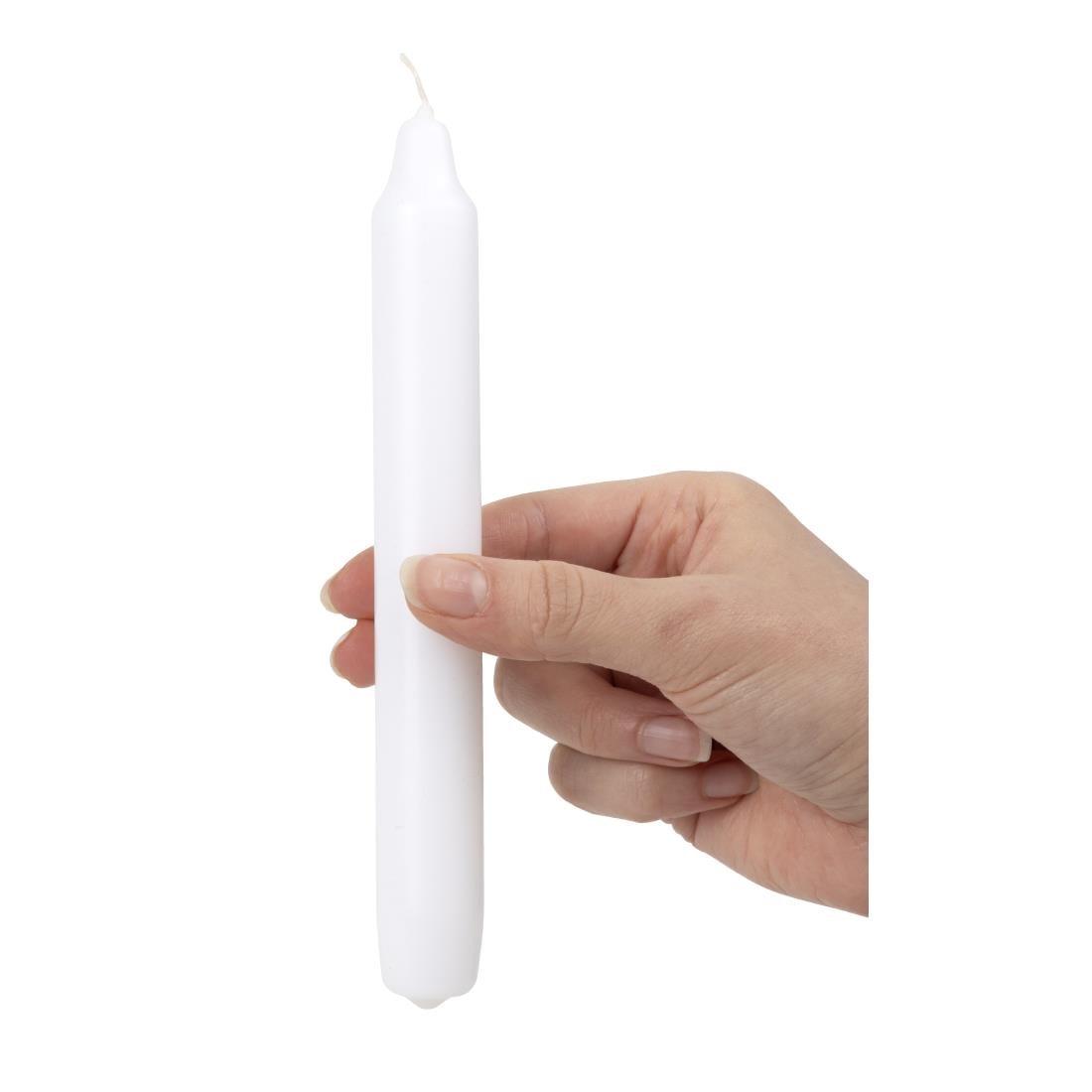 Bougies bistro Bolsius 177mm blanches (lot de 45) — P963
