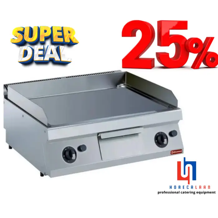 Plaque cuisson gaz lisse -TOP- G17/PL8T-NE - Plaque de