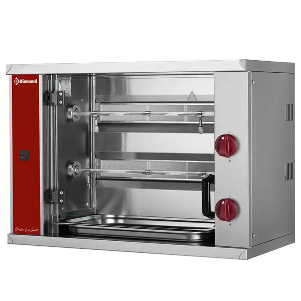 Rôtissoire à poulets gaz, 2 broches (6 poulets) SMALL RVG/2-SBC