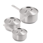 Offre spéciale - Set de 3 casseroles et couvercles inox Vogue (lot de 3) — S128