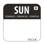 Etiquettes jours de la semaine et distributeur Vogue — S154