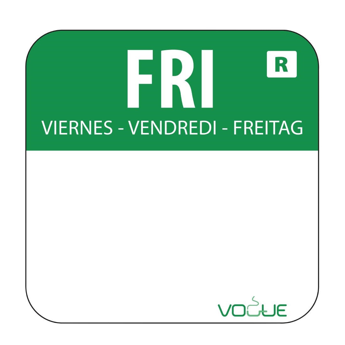 Etiquettes jours de la semaine et distributeur Vogue — S154