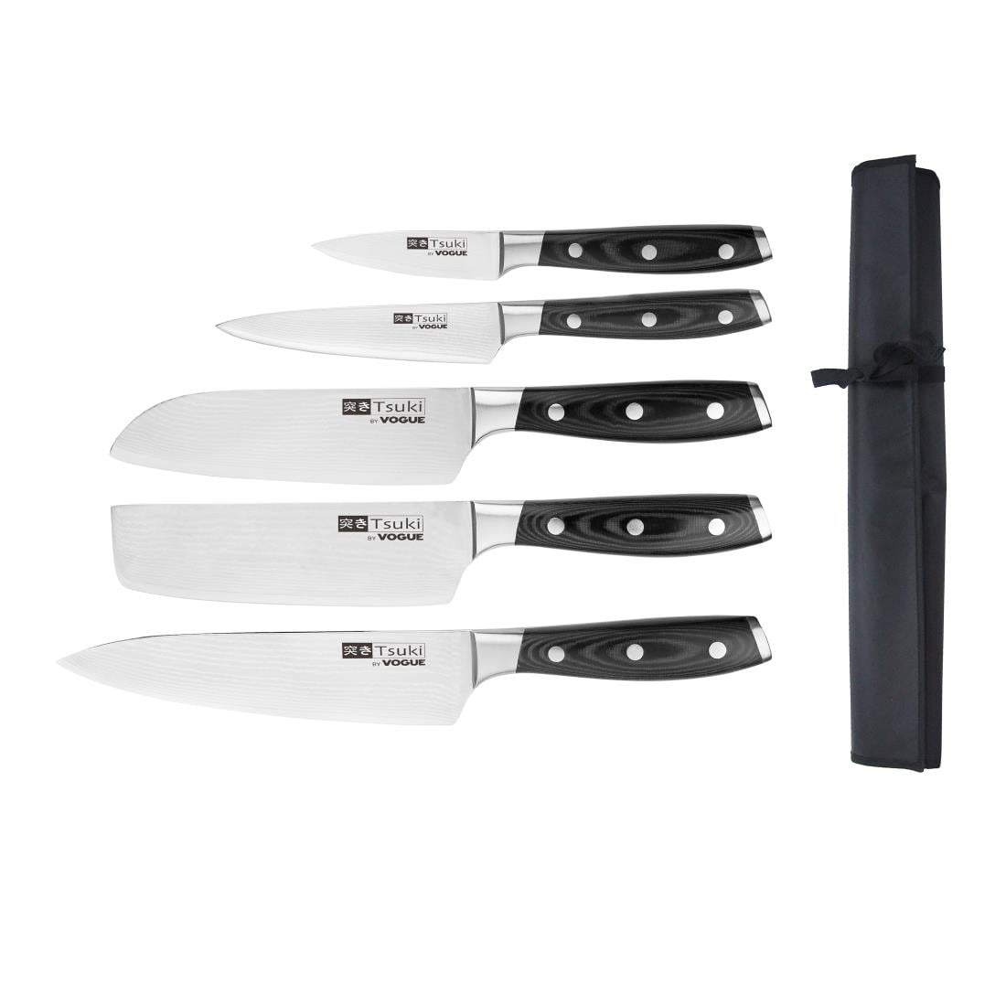 Ensemble de 5 couteaux japonais et étui Vogue Tsuki Series 7 — S617