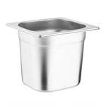 Ensemble inox 6 GN 1/6 avec couvercles Vogue (2 entretoises 325 x 25mm) — SA243