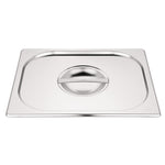 Ensemble de bacs GN 2 x 1/2 en inox avec couvercles Vogue — SA245