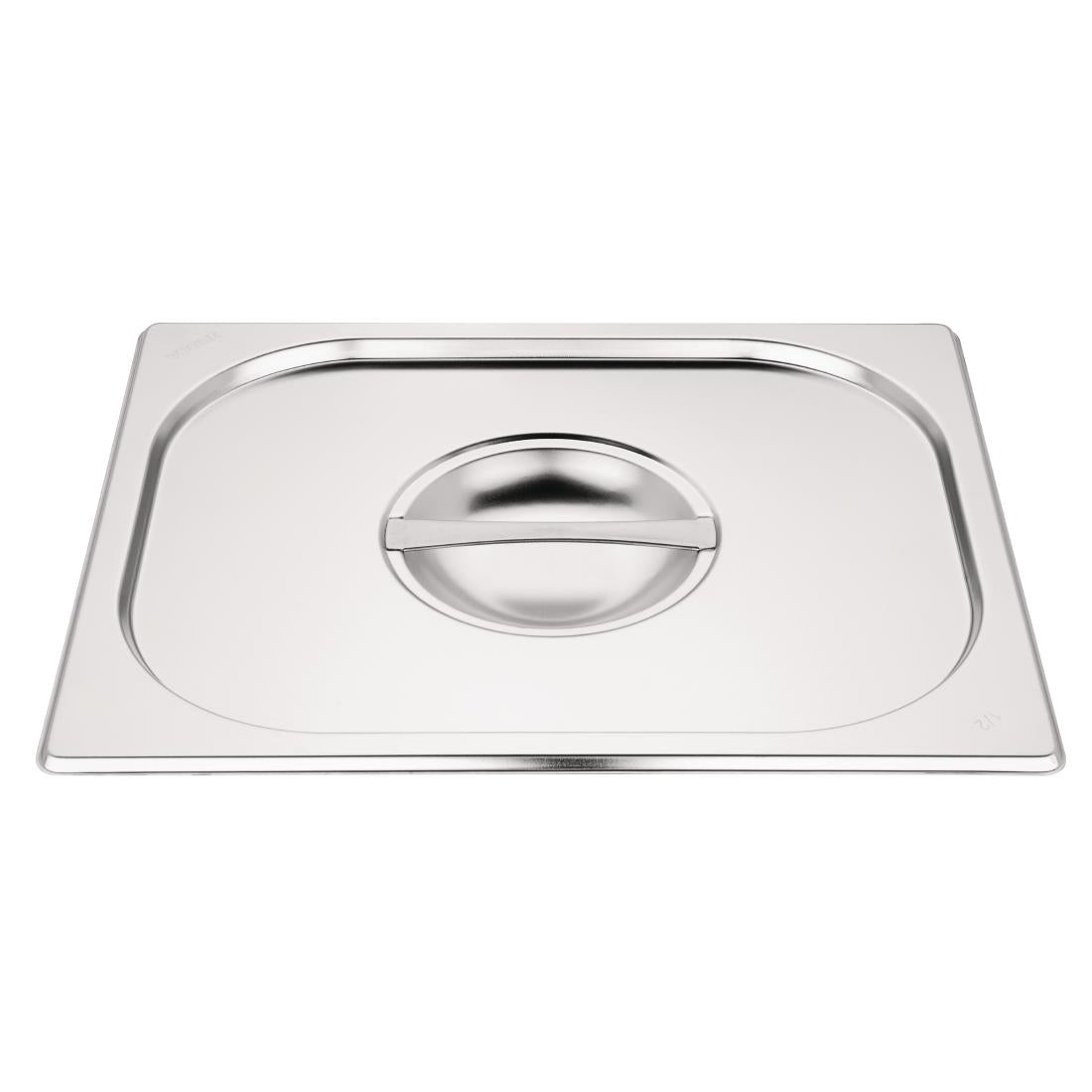 Ensemble de bacs GN 2 x 1/2 en inox avec couvercles Vogue — SA245