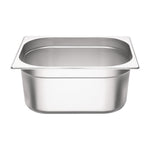 Ensemble de bacs GN 2 x 1/2 en inox avec couvercles Vogue — SA245