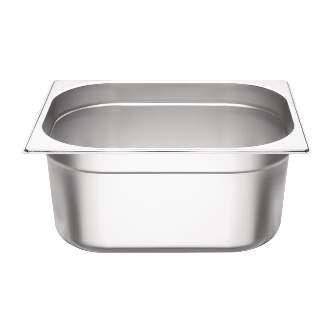 Ensemble de bacs GN 2 x 1/2 en inox avec couvercles Vogue — SA245