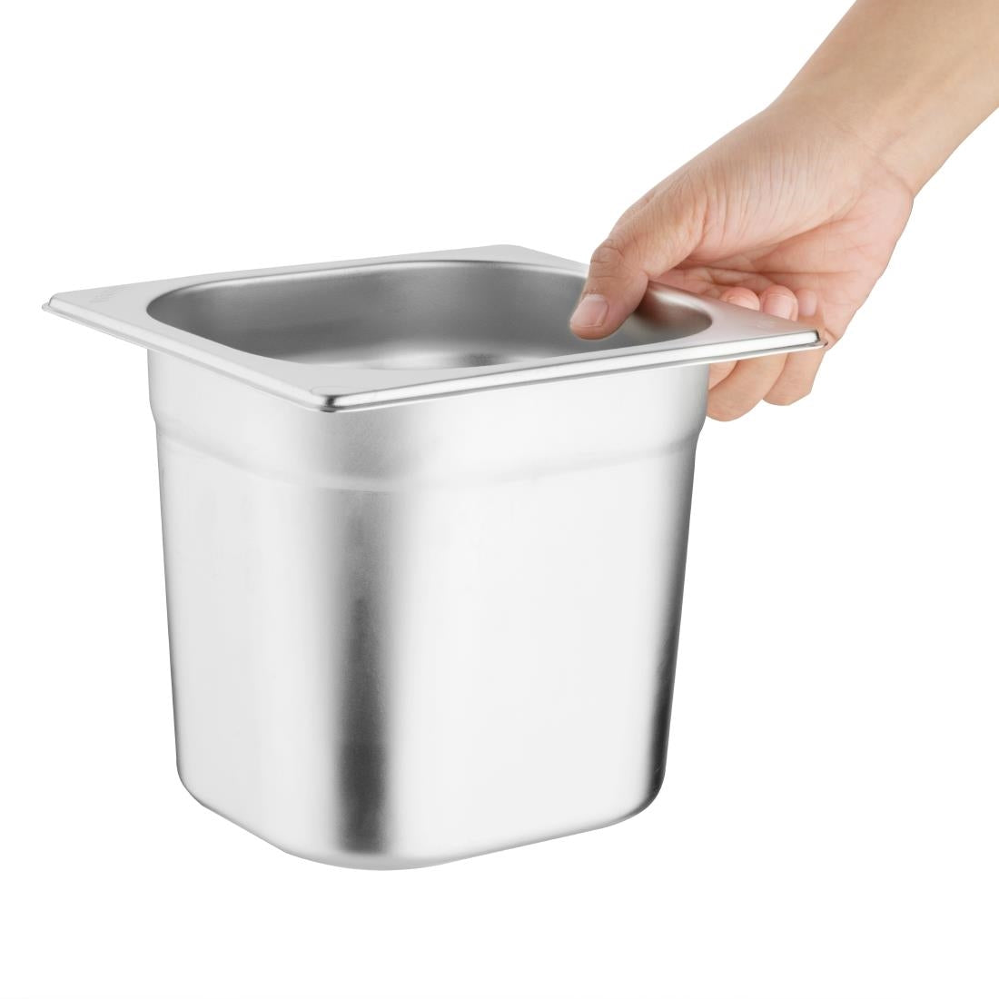 Ensemble de bacs GN 1/3 et 4 x 1/6 en inox avec couvercles Vogue — SA246