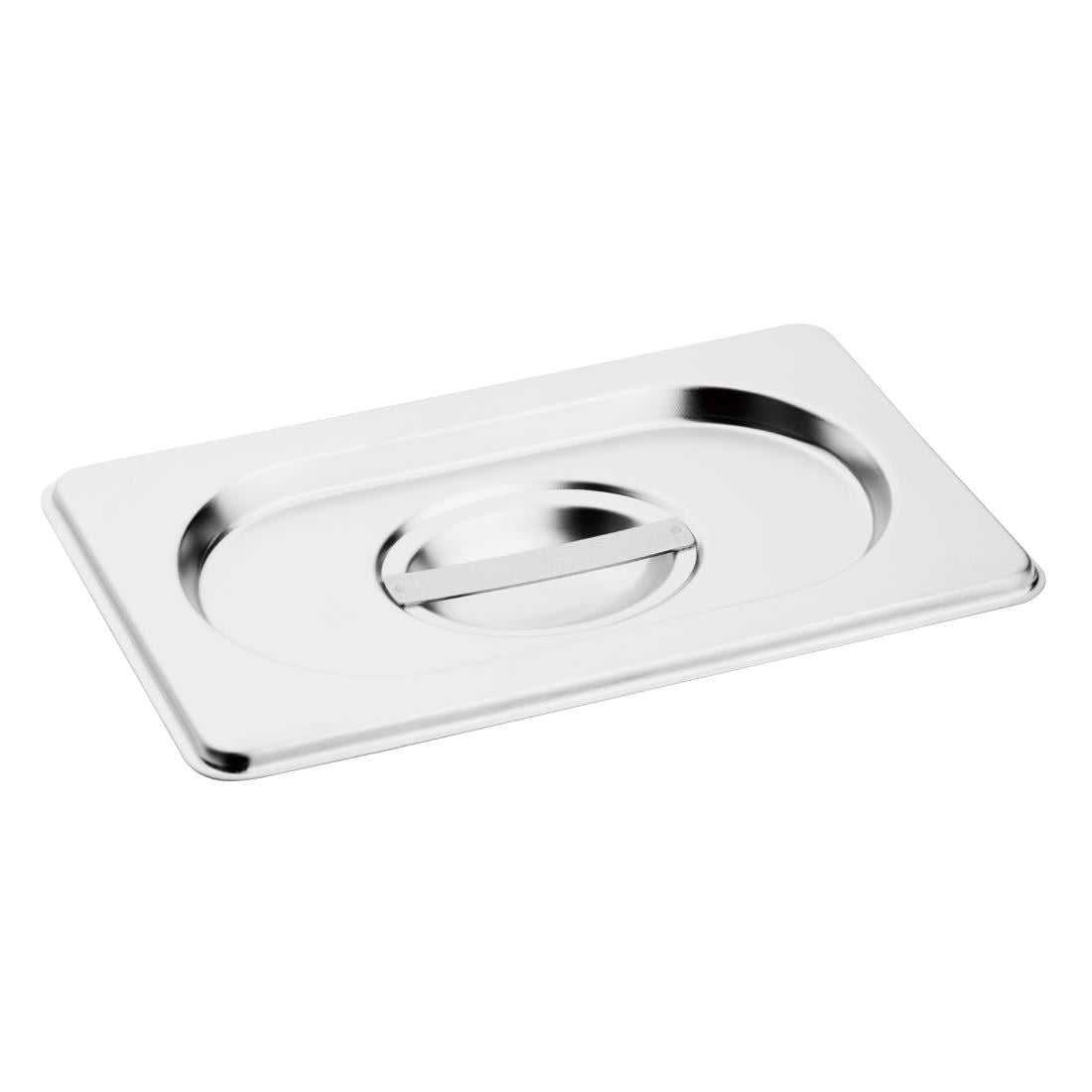 Ensemble de 4 bacs GN 1/4 en inox avec couvercles Vogue — SA247
