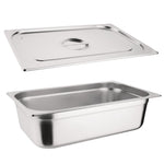 Bac GN 1/1 en inox avec couvercle Vogue — SA248