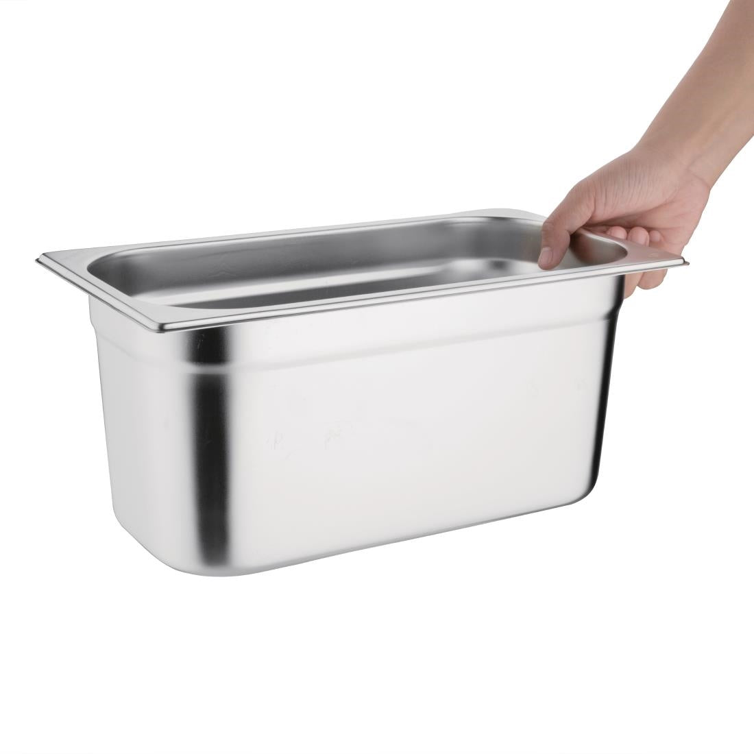 Ensemble de bacs GN 2x 1/3 et 2 x 1/6 en inox avec couvercles Vogue — SA249