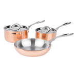 Batterie de cuisine en cuivre triple parois 3 pièces Vogue Cook Like A Pro — SA655