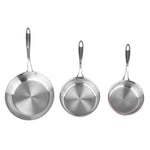 Batterie de cuisine en cuivre triple parois 3 pièces Vogue Cook Like A Pro — SA655