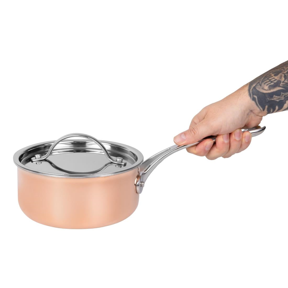 Batterie de cuisine en cuivre triple parois 3 pièces Vogue Cook Like A Pro — SA655