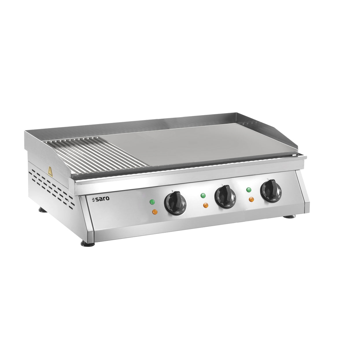 Plaque de cuisson SARO (rainurée + lisse) FRY TOP GH 760 R - 172-3135