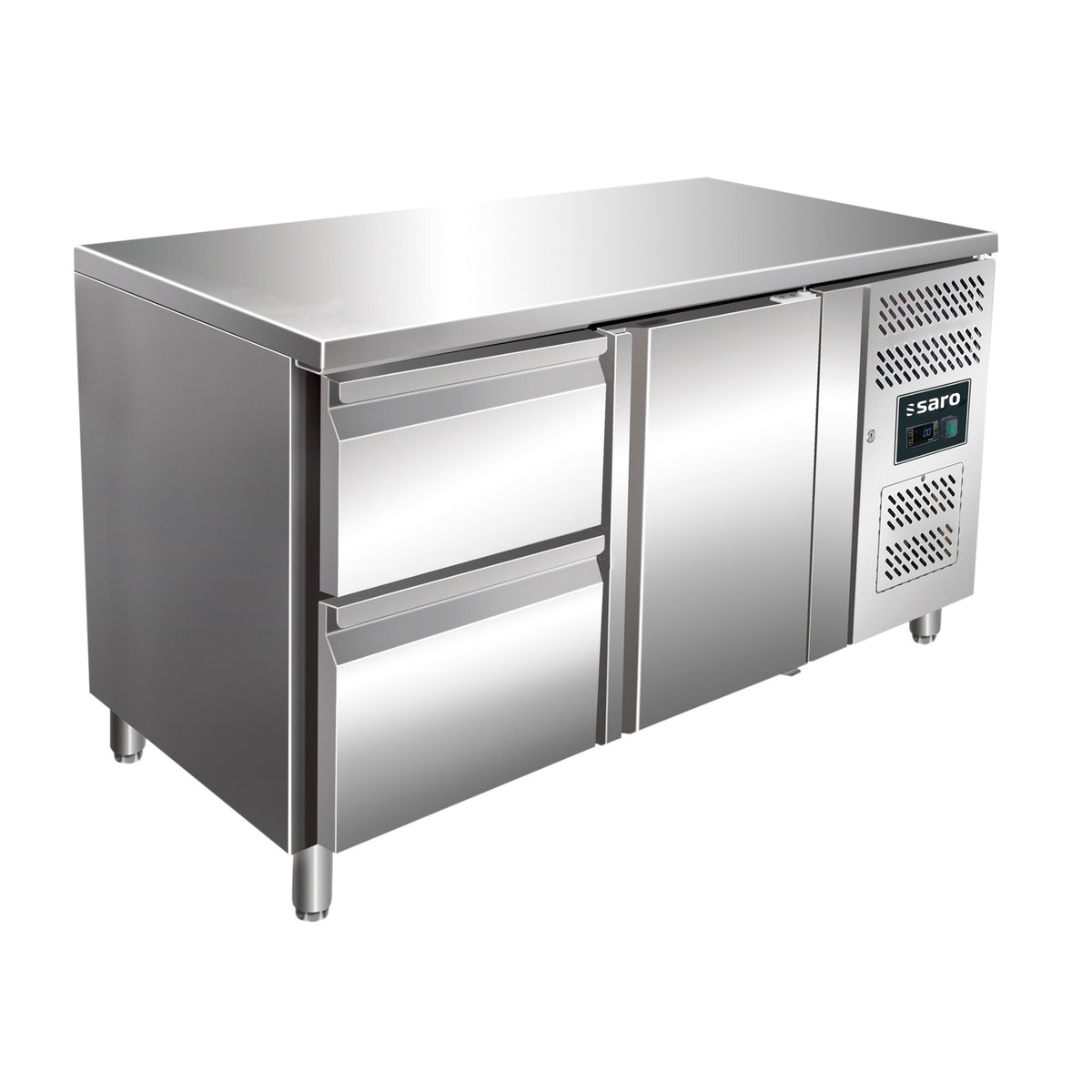 SARO Gekoelde werkbank met 1 deur en 1x set van 2 lades, KYLJA 2110 TN - 323-10701