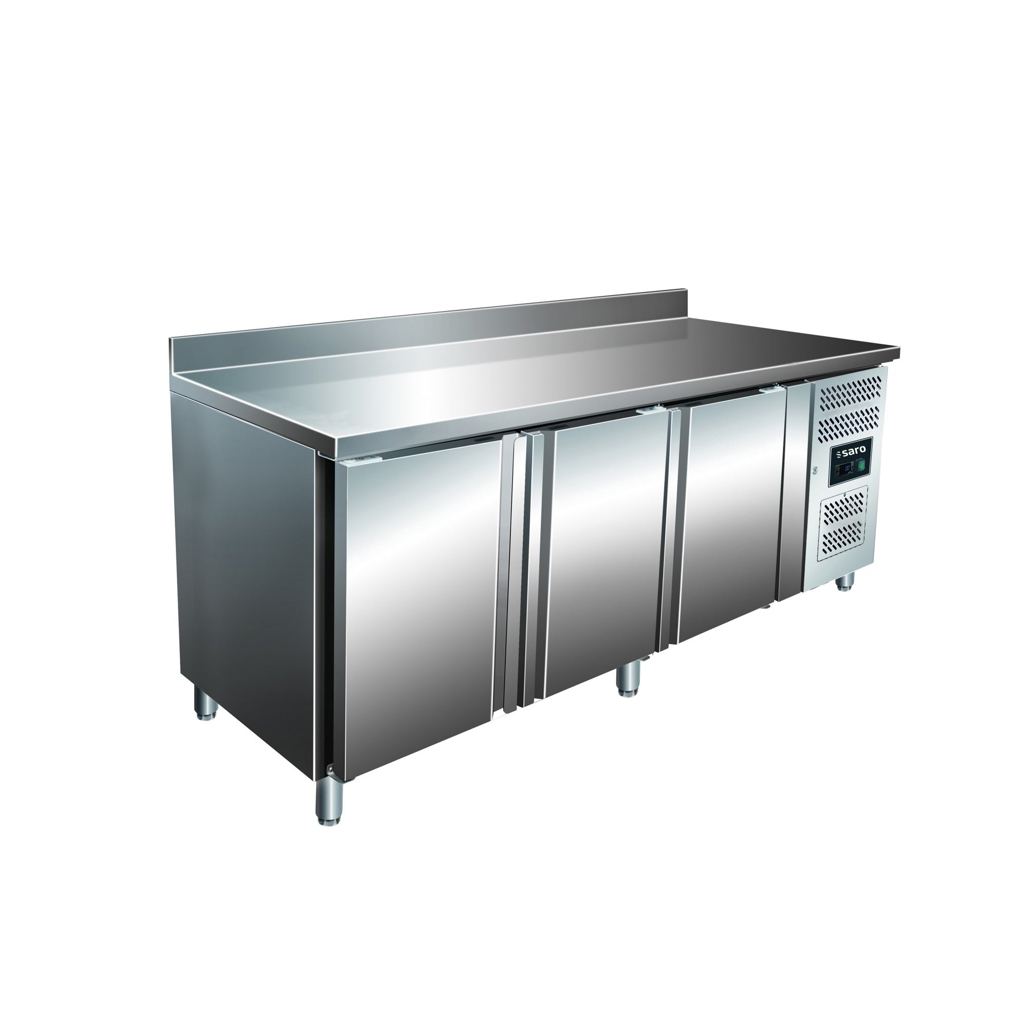 Table réfrigérée SARO à 3 portes et rebord, KYLIA 3200 TN - 323-1171
