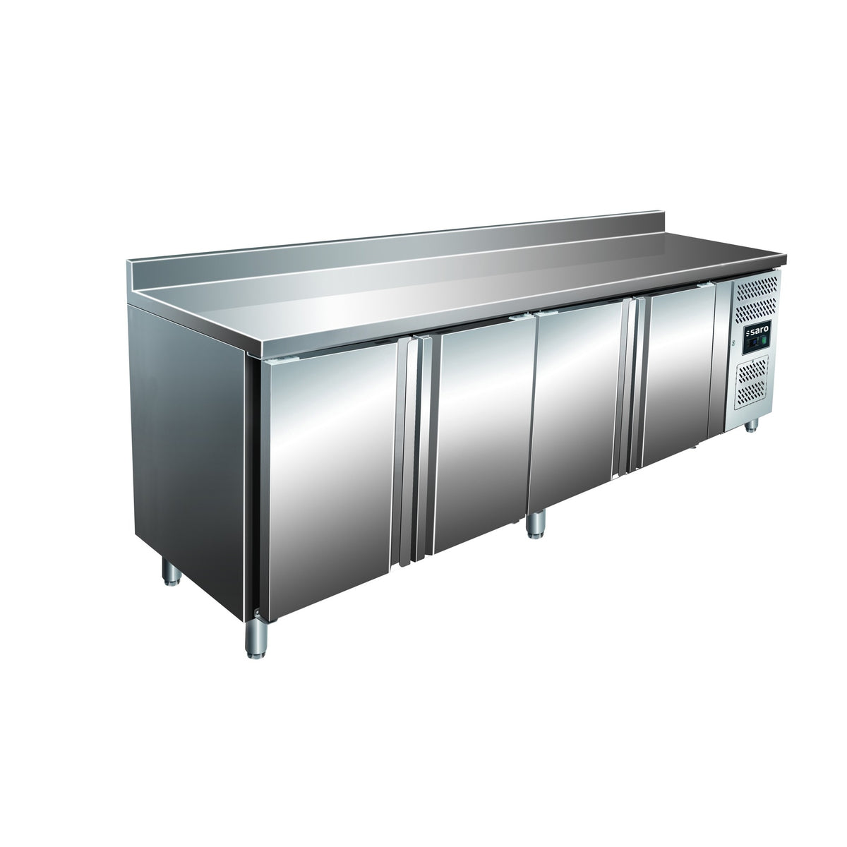 Table réfrigérée SARO à 4 portes avec rebord SNACK 4200 TN - 323-1830