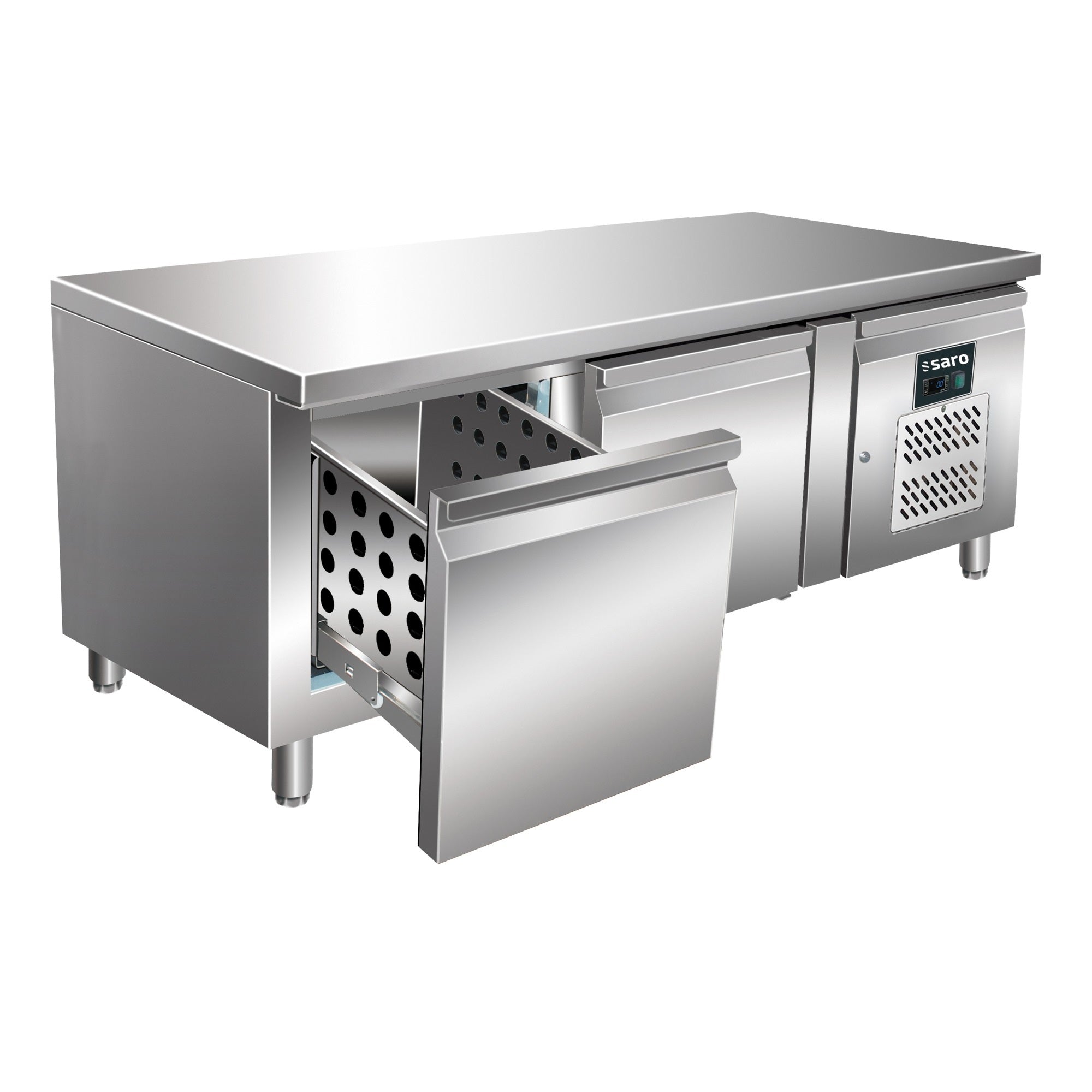 Table réfrigérée encastrable SARO avec 2 tiroirs, UGN 2100 TN-2S - 323-3112