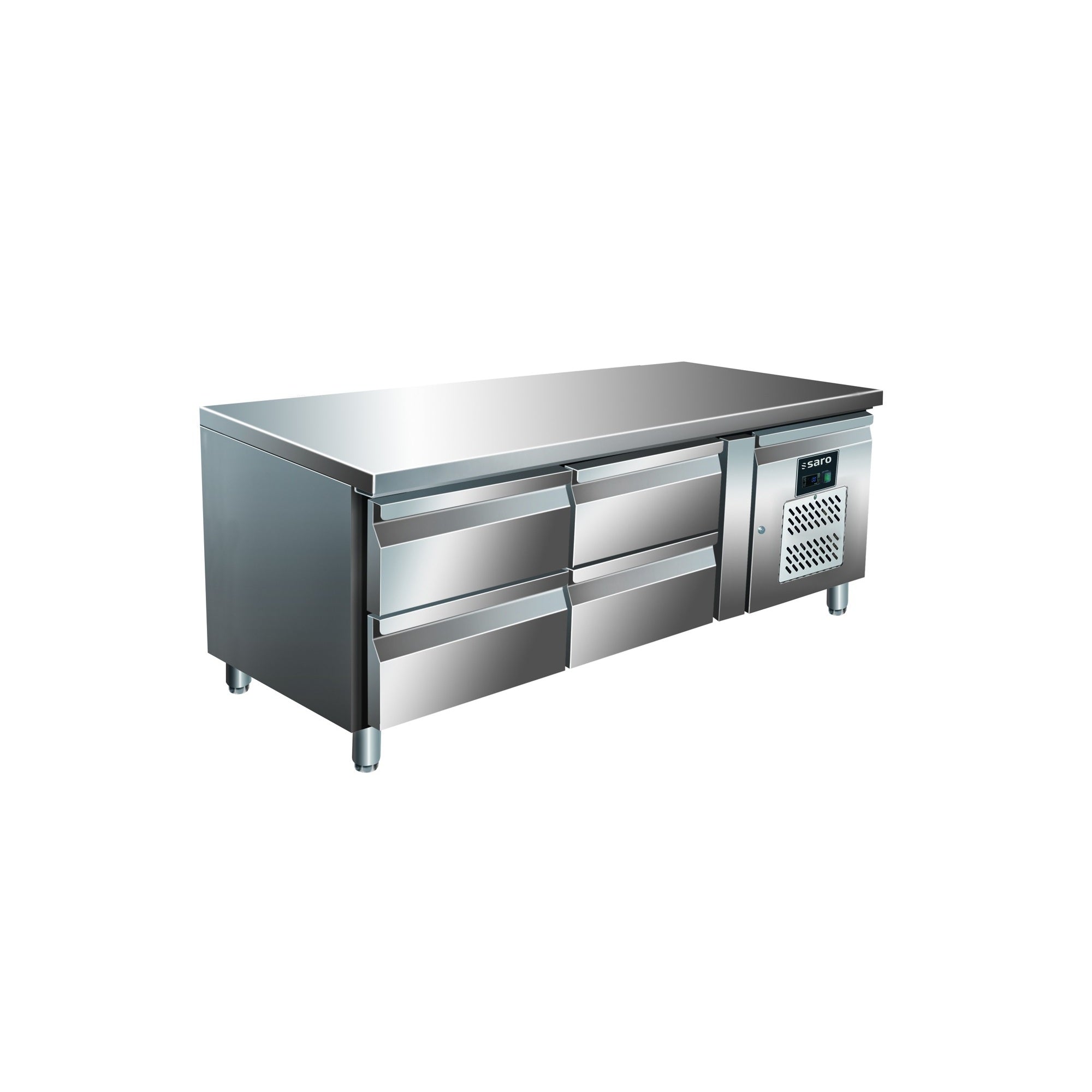 Table réfrigérée encastrable SARO avec 2x2 tiroirs, UGN 2140 TN - 323-3122