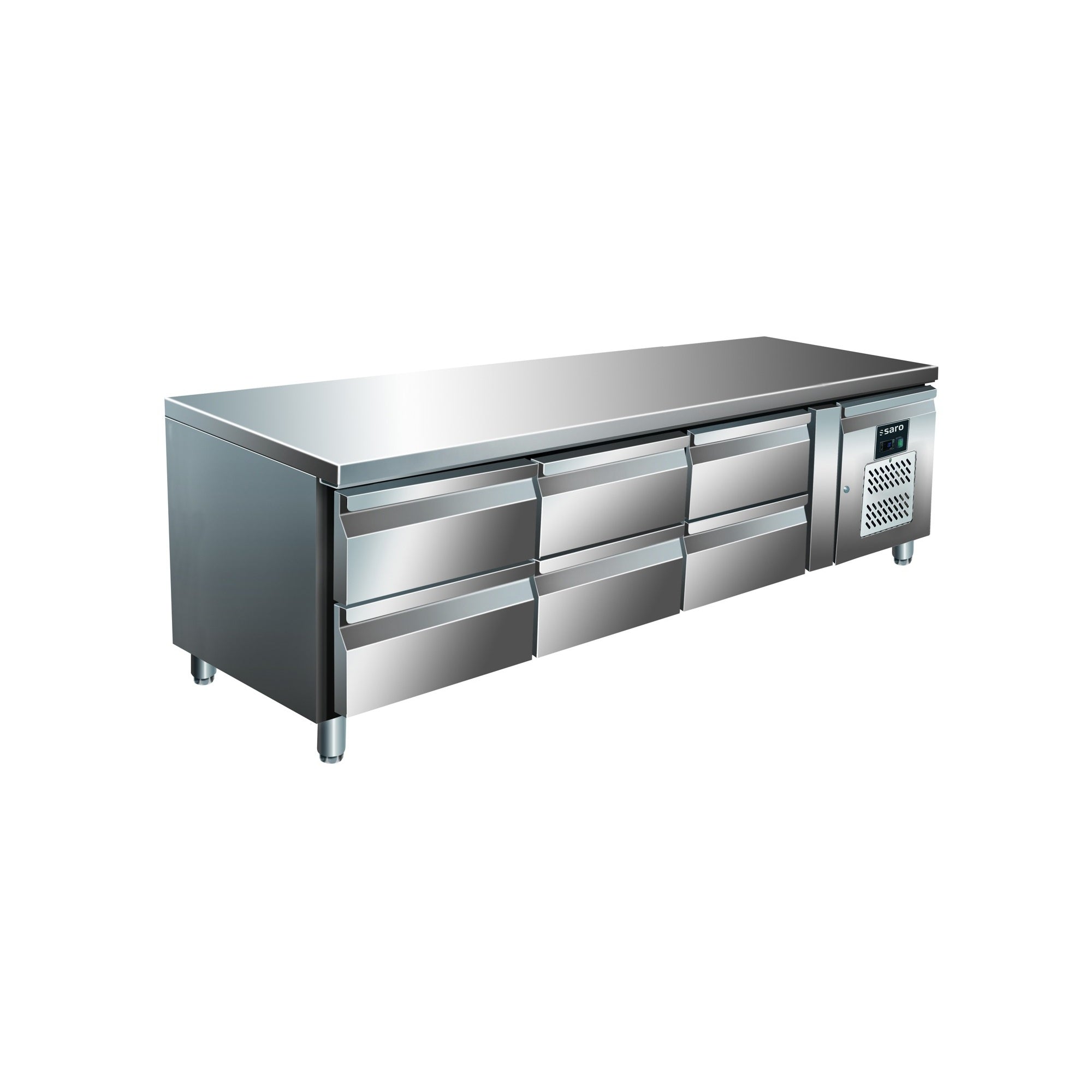 Table réfrigérée encastrable SARO avec 3x2 tiroirs, UGN 3160 TN - 323-3124
